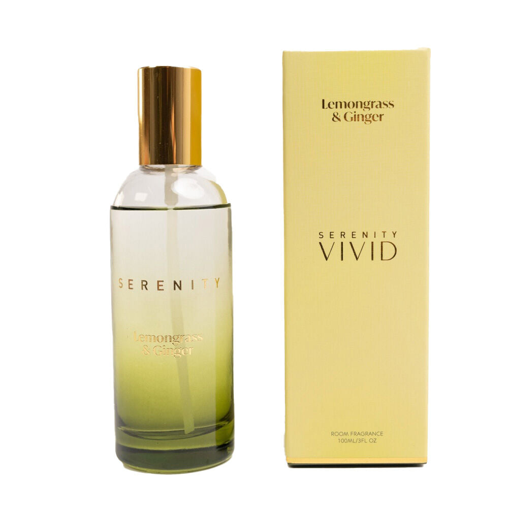 Serenity Lemongrass Ginger 100ml Room Spray Invigorating Scent (2 Pack) — image 2