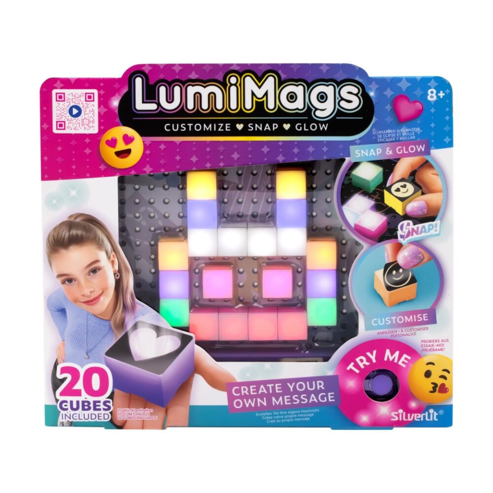 Silverlit Lumimags Assortment Customizable Glow Cubes Toy Set Stickers Assorted Silverlit — image 2