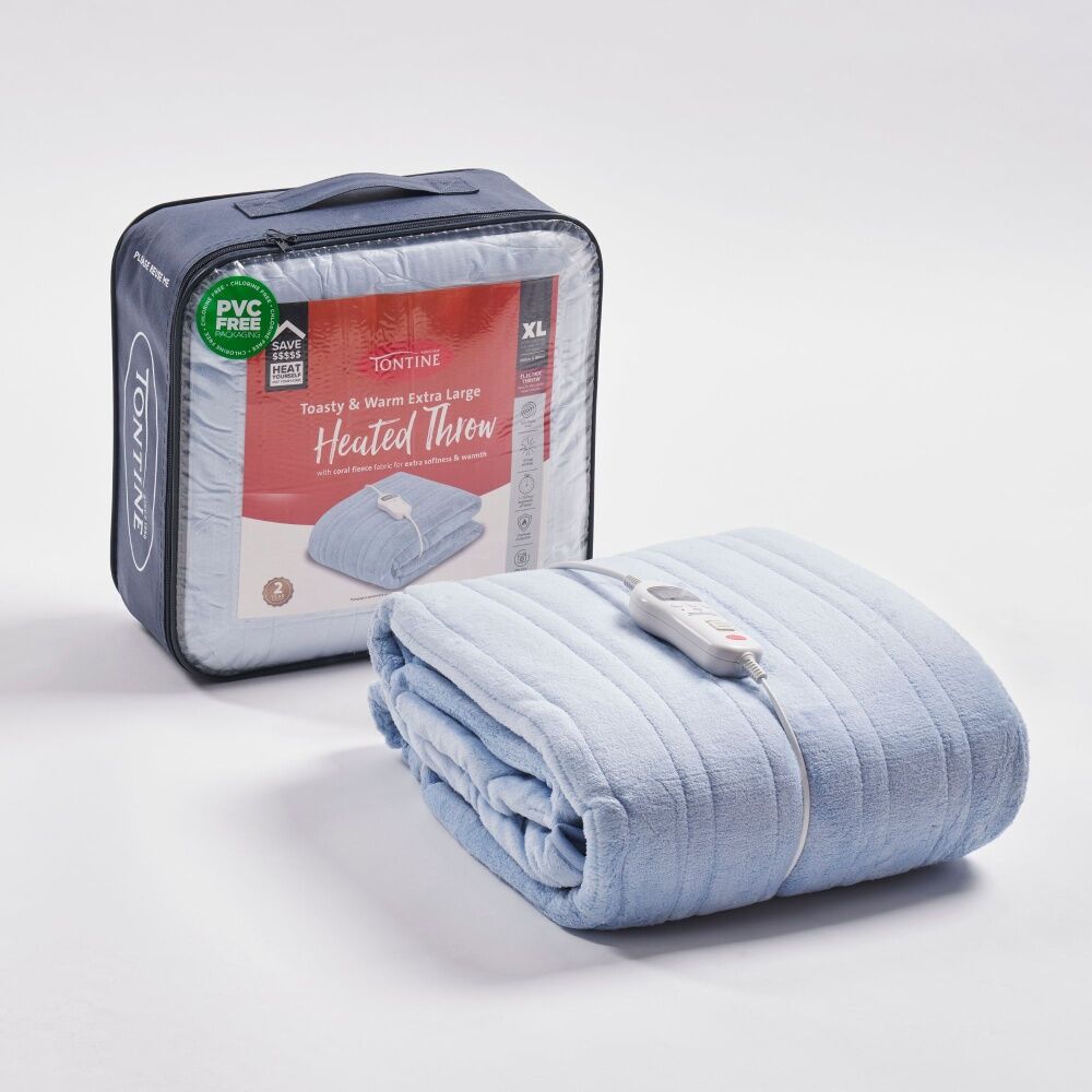 Tontine Extra Large Fleece Heated Throw Polyester 180x200cm Skyway — image 5