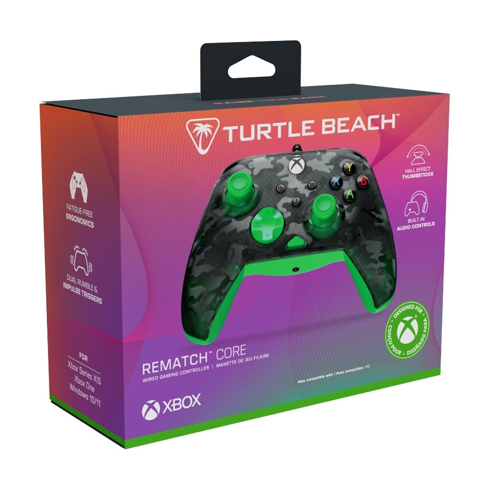 Turtle Beach Black Camo Green Rematch USB Wired Core Xbox PC Gaming Controller — image 9