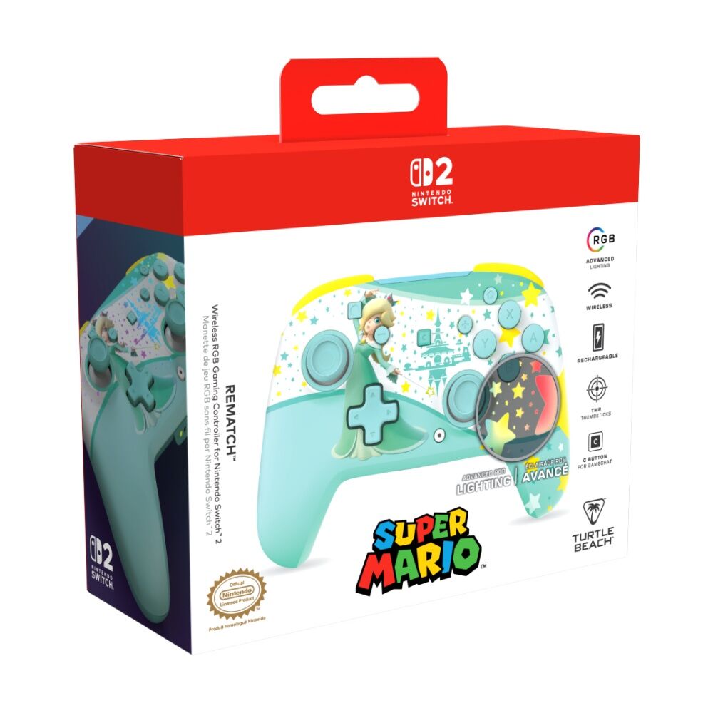 Turtle Beach Rematch Wireless Nintendo Switch 2 Gaming Controller Compatible Rosalina — image 9