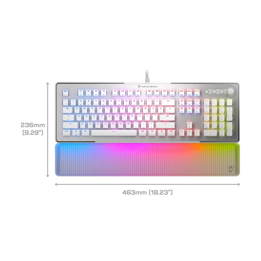 Turtle Beach White LED Vulcan II Max Optical-Mechanical Gaming Keyboard — image 5