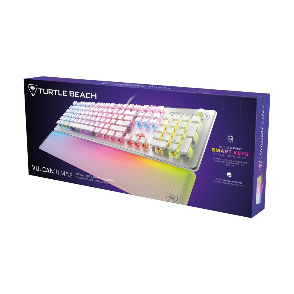 Turtle Beach White LED Vulcan II Max Optical-Mechanical Gaming Keyboard — image 6
