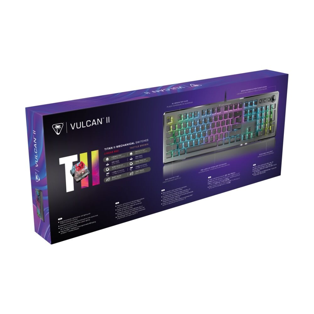 Turtle Beach Black LED Vulcan II Optical-Mechanical Gaming Keyboard — image 5