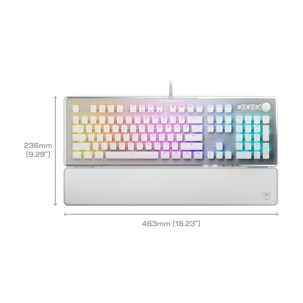 Turtle Beach White Vulcan II Wired RGB Optical-Mechanical Gaming Keyboard — image 10