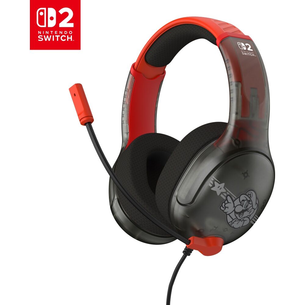Turtle Beach Black Airlite Fit Wired Nintendo Switch 2 Gaming Headset Mario Star — image 2