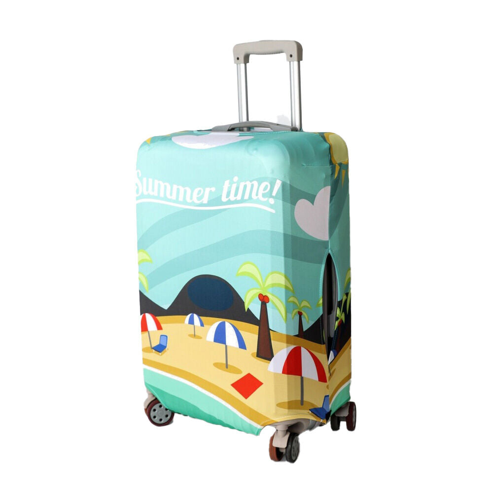 Tosca Luggage Cover Summer Time Design Durable Suitcase Protector Medium (2 Pack) — image 2