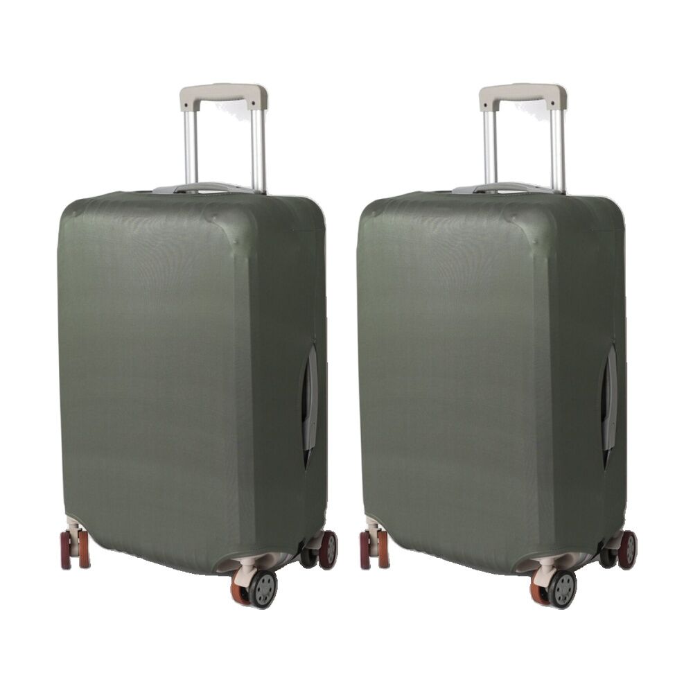 Tosca Luggage Cover Durable Suitcase Protector Colour Moss Medium (2 Pack)