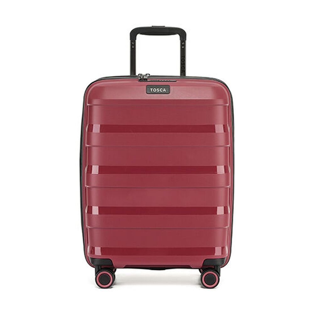 Tosca Comet PP 20 Suitcase Hard Case Lightweight Luggage Rumba Red Small 55cm Tosca