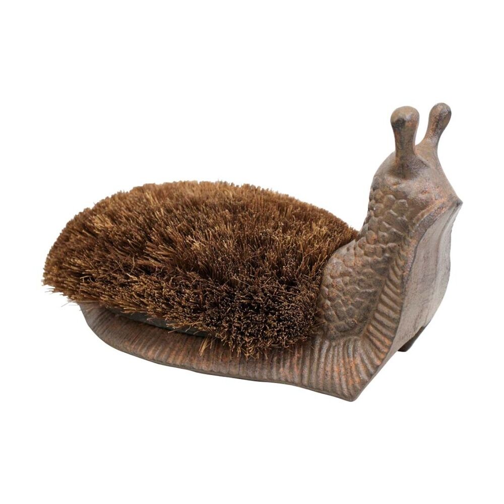 LVD 28.5x14x16.5cm Snail Shaped Boot Shoe Brush Coconut Leaf Bristle