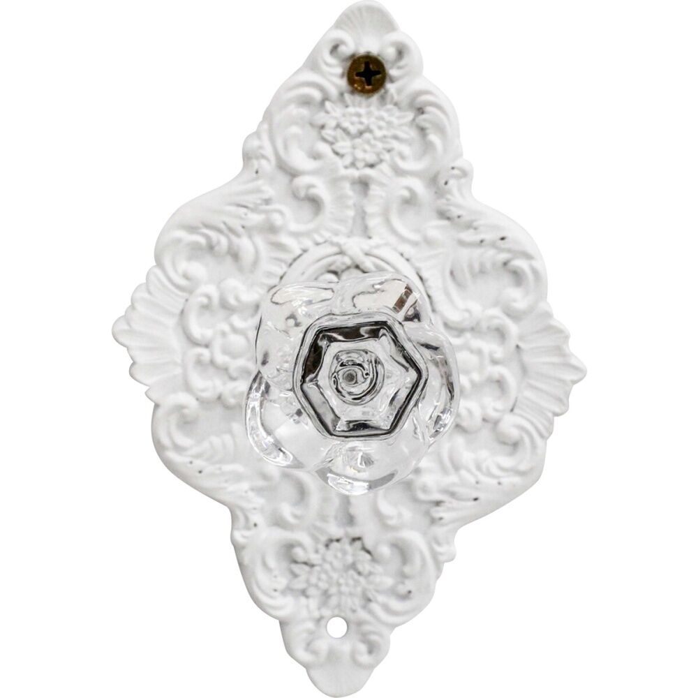 LVD 9.5x5x14cm Hermosa Diamond White Resin Hook Home Wall Decoration — image 2