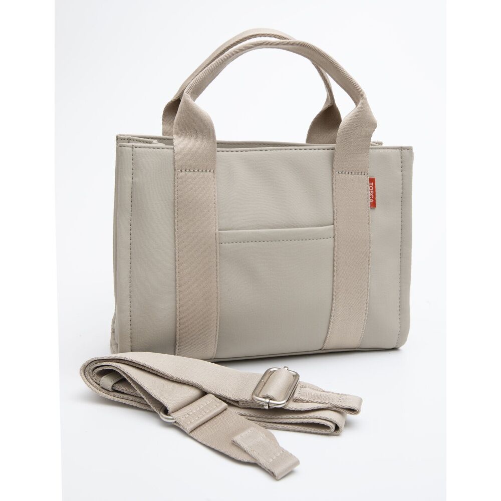 Tosca Handbag Structured Tote Bag With Detachable Shoulder Strap Moonstuck Beige Tosca — image 2