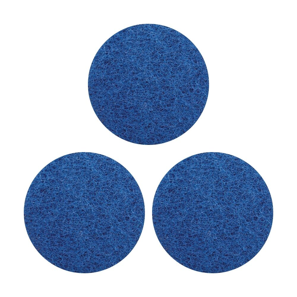 Glomesh Regular Speed Cleaning Light Scrubbing Machine Floor Pad Blue 200mm (3 Pack)