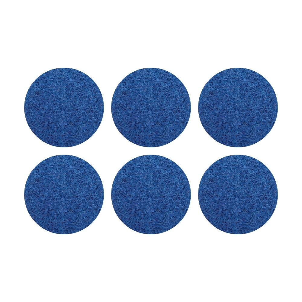 Glomesh Regular Speed Cleaning Light Scrubbing Machine Floor Pad Blue 200mm (6 Pack)