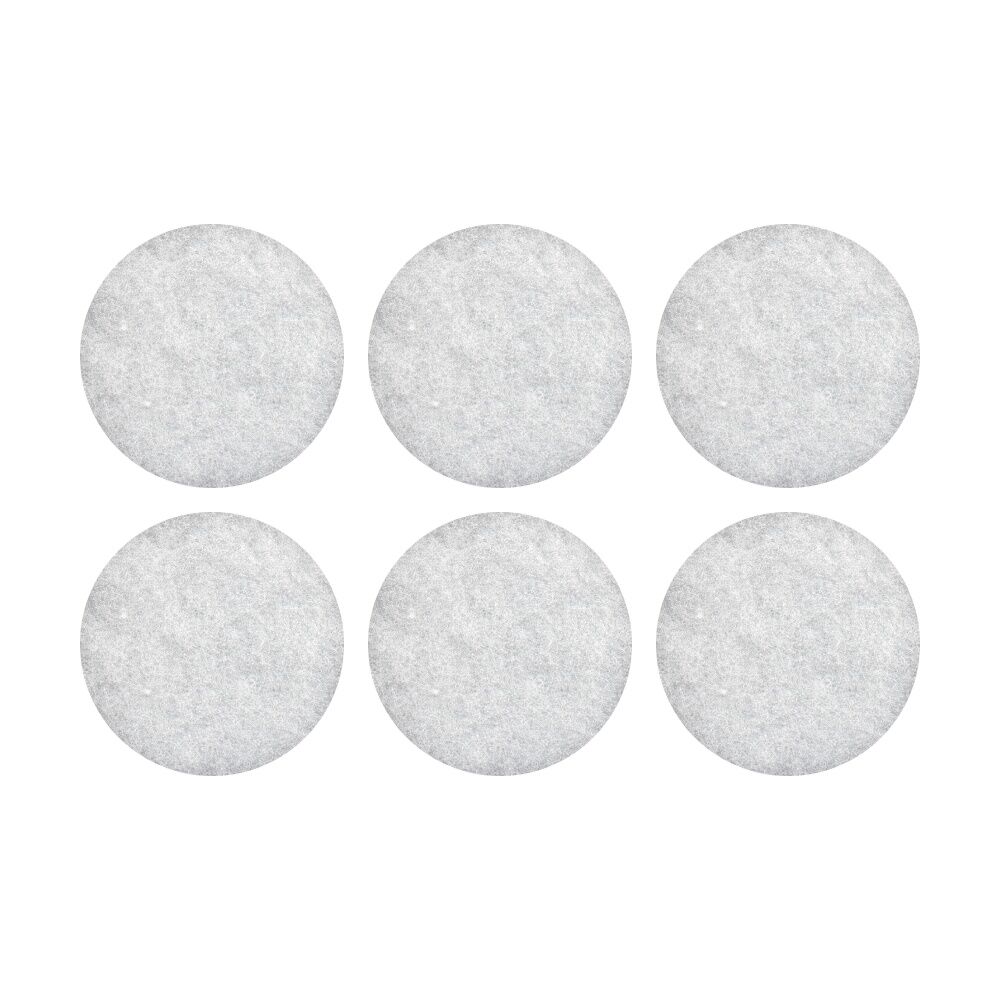 Glomesh Regular Speed Polishing Machine Floor Pad White 200mm (6 Pack)