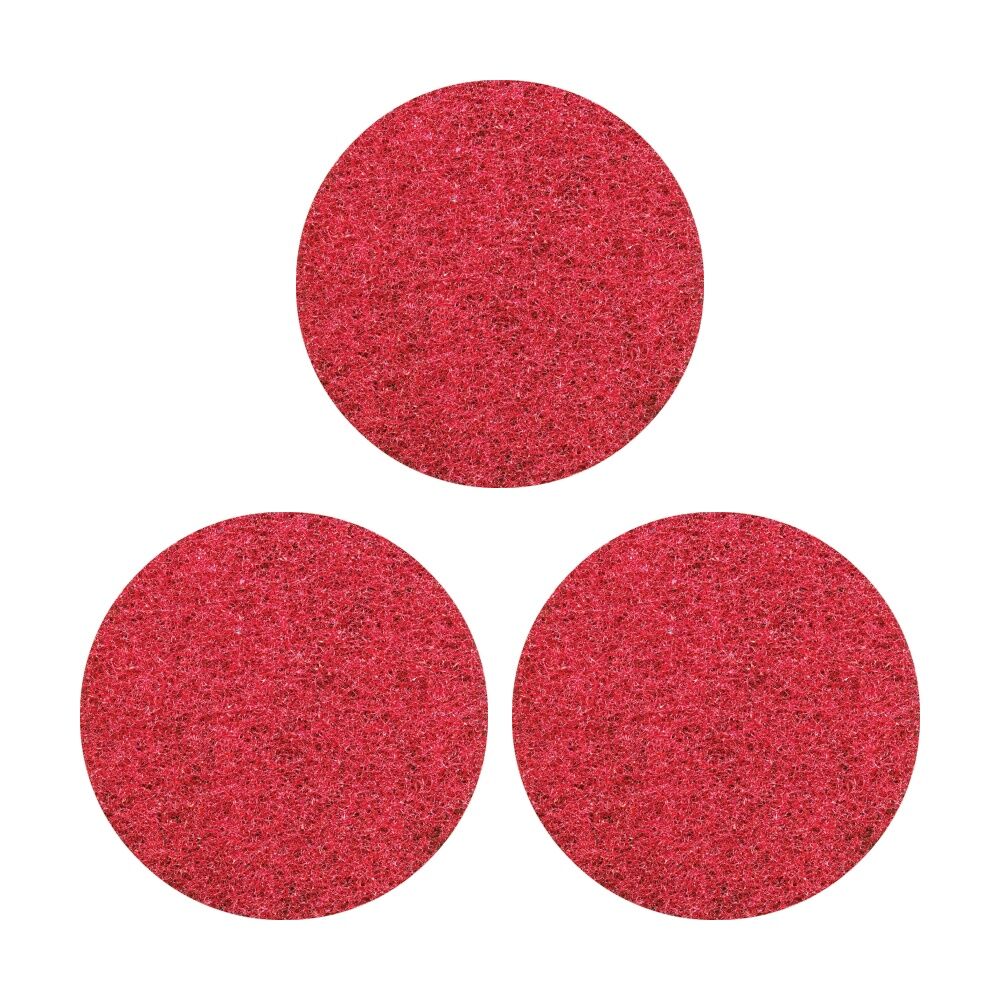 Glomesh Regular Speed Spray Bufffing Machine Floor Pad Red 300mm (3 Pack)