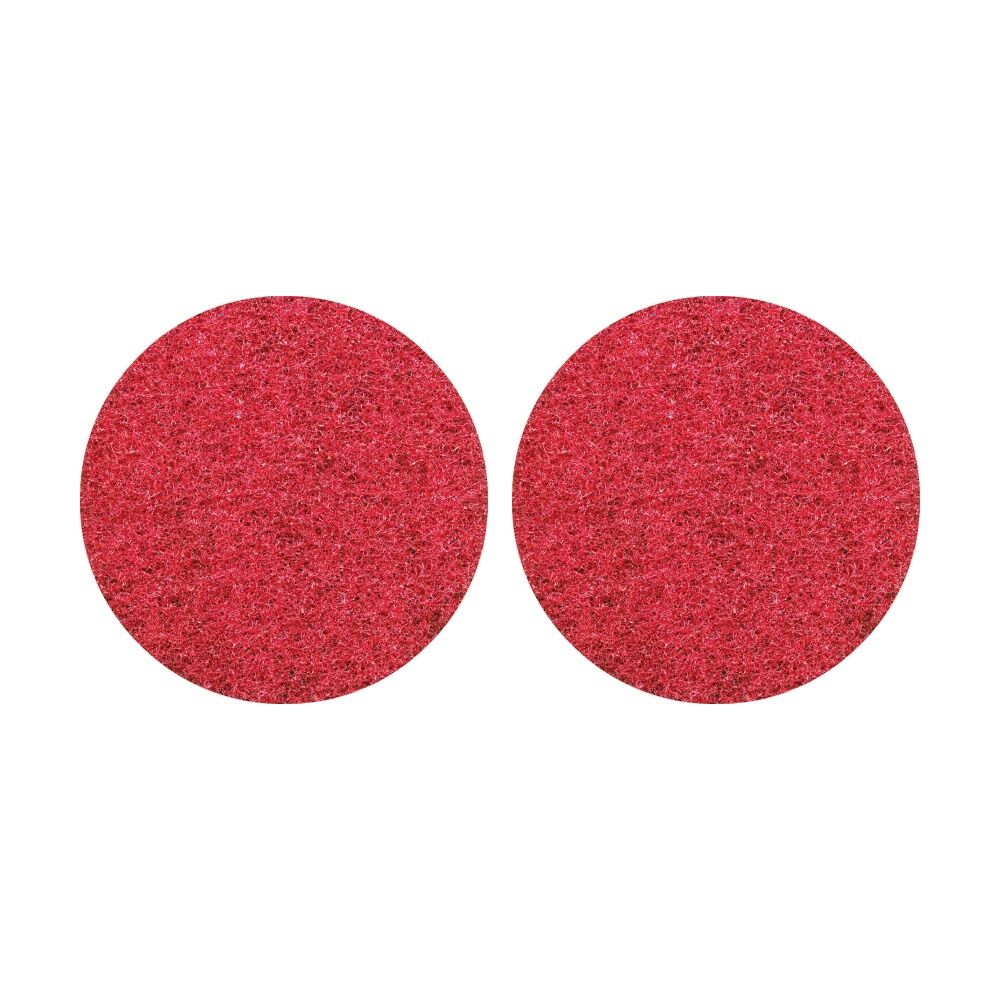 Glomesh Regular Speed Spray Bufffing Machine Floor Pad Red 380mm (2 Pack)