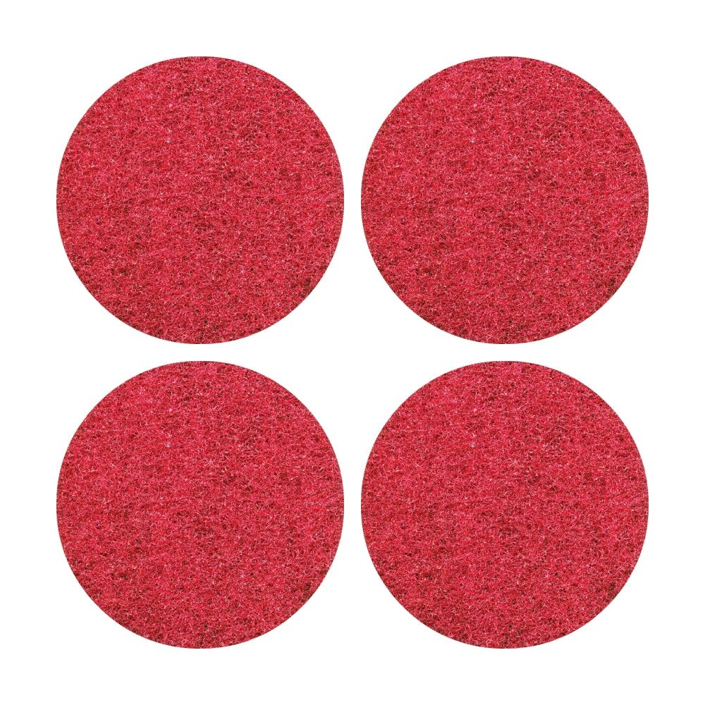 Glomesh Regular Speed Spray Bufffing Machine Floor Pad Red 380mm (4 Pack)