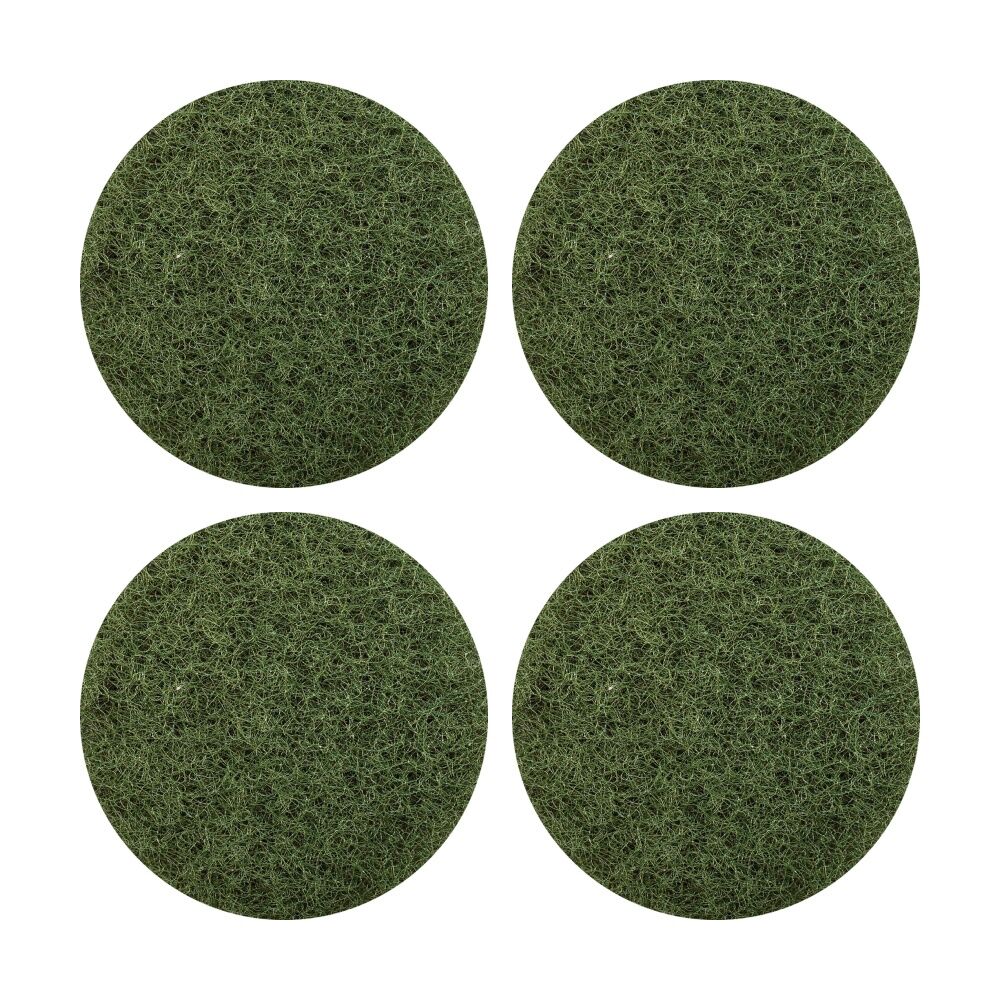 Glomesh Regular Speed Scrubbing Heavy Duty Machine Floor Pad Green 400mm (4 Pack)