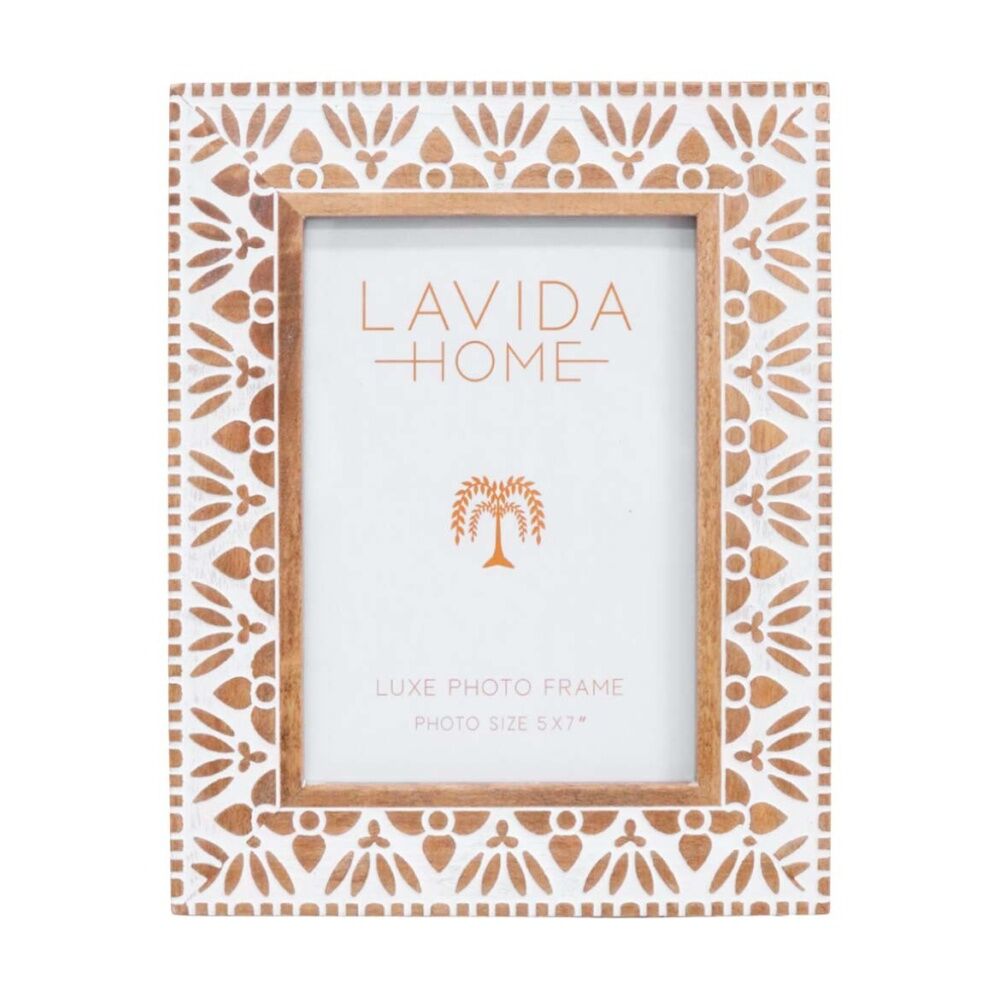 LVD 24.5x19.5x2cm 5x7 Inch Saffra Luxe Table/Wall Decor Picture/Photo Frame
