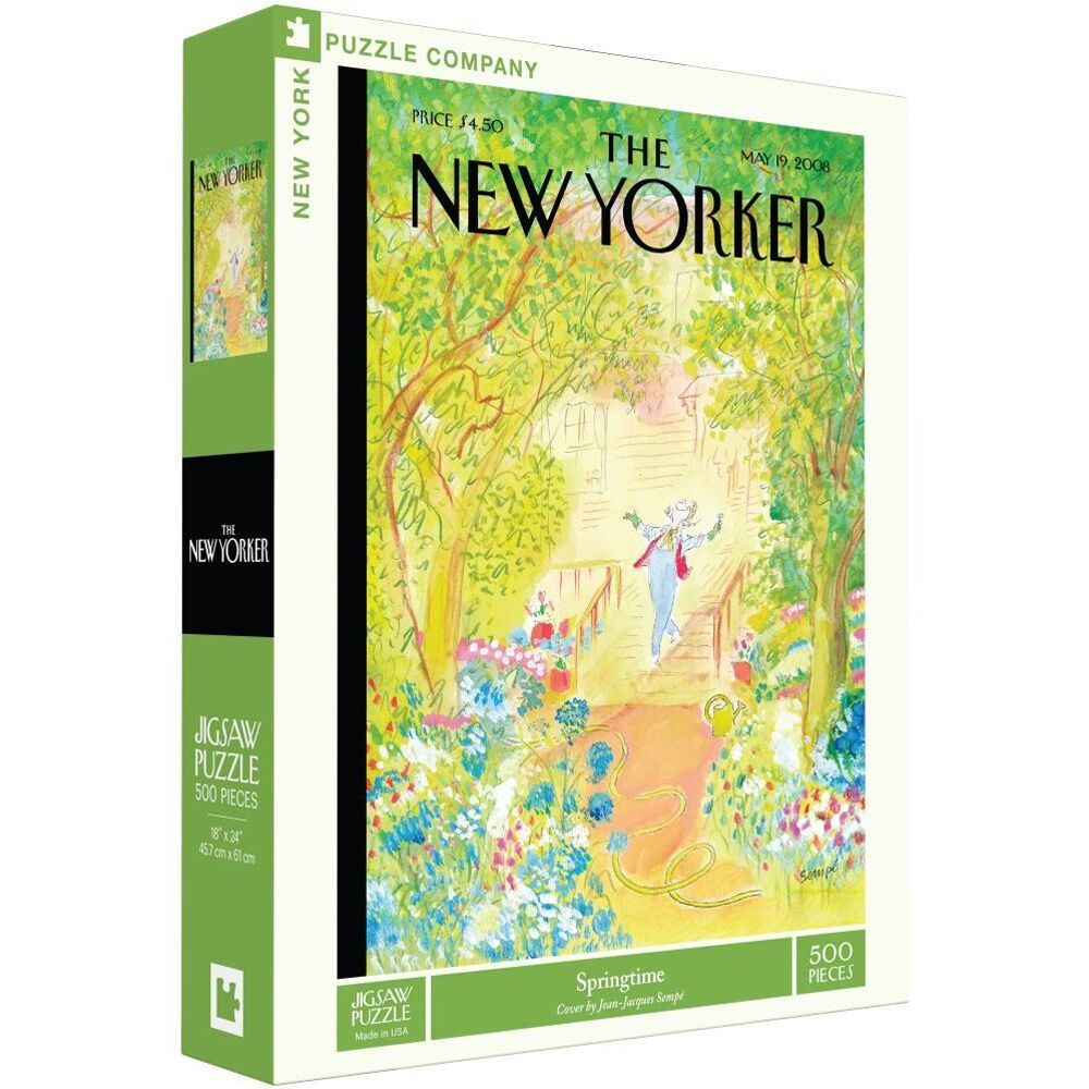 New York Puzzle Company Springtime Garden Vintage New-Yorker Cover Jigsaw (500 Pieces) — image 2