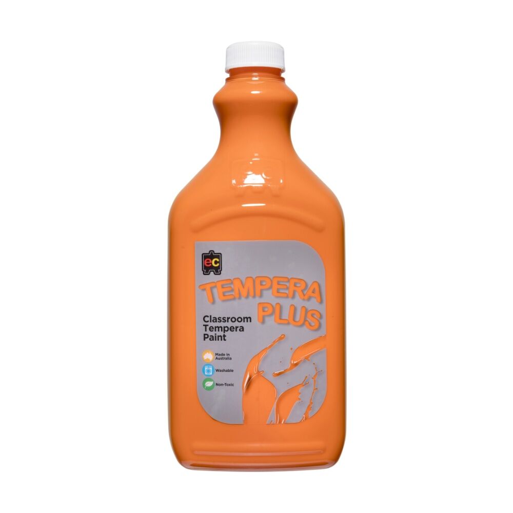 Educational Colours Tempera Plus Classroom Junior Student Paint Orange 2L (2 Pack) — image 2