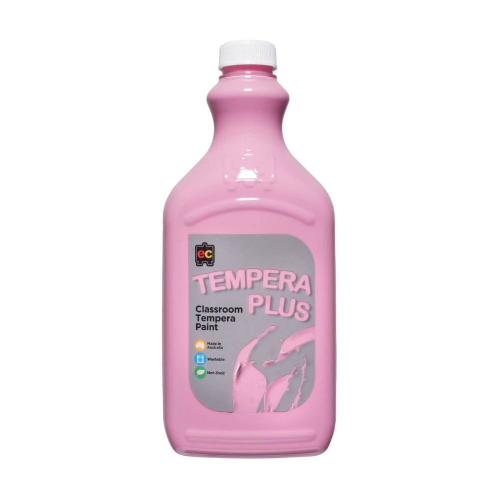 Educational Colours Tempera Plus Classroom Junior Student Paint Pink 2L (4 Pack) — image 2