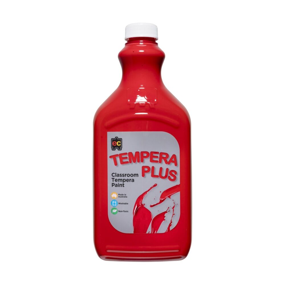 Educational Colours Tempera Plus Classroom Junior Paint Brilliant Red 2L (2 Pack) — image 2