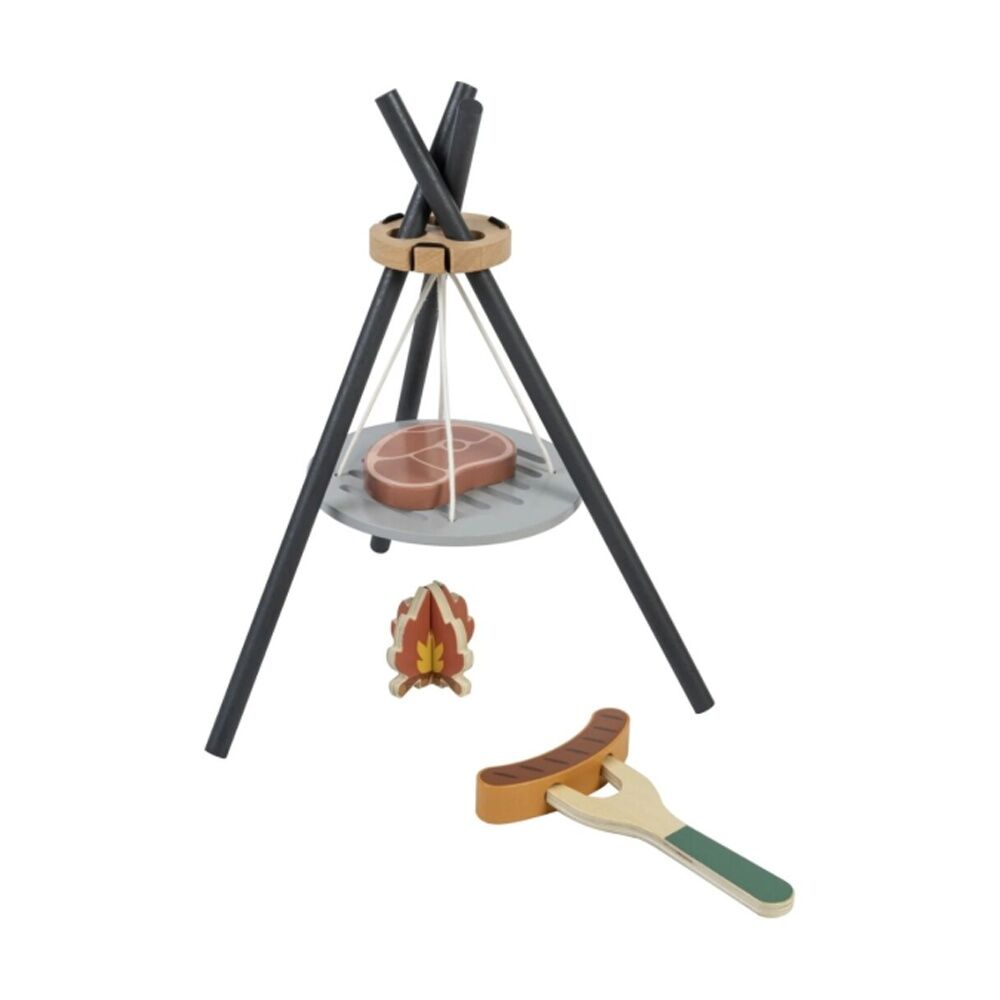 Tooky Toy Kids Camping Pretend Play Wooden Campfire Cooking Playset 3y+ Tooky Toy — image 3