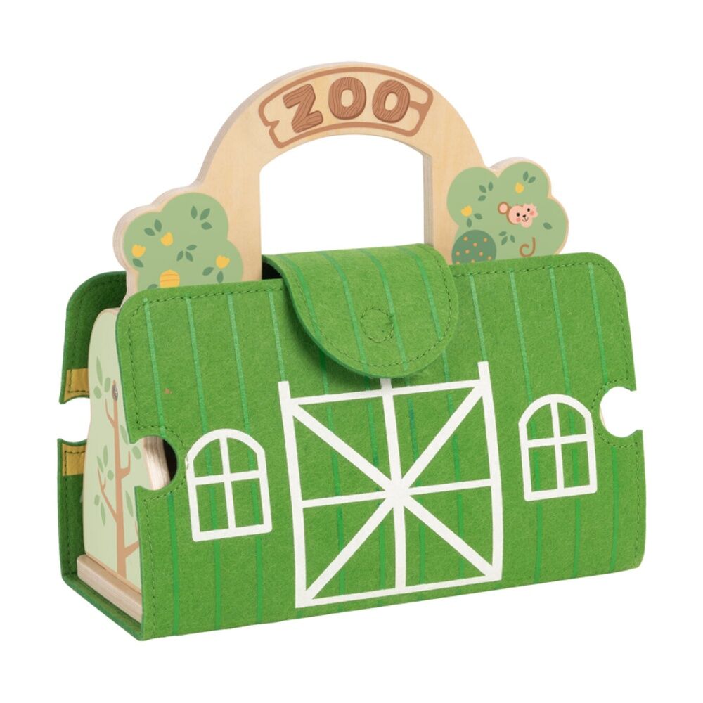 Tooky Toy Felt Zoo Play Portable Wooden Toddler/Kids Playset Age 18m+ Tooky Toy — image 2
