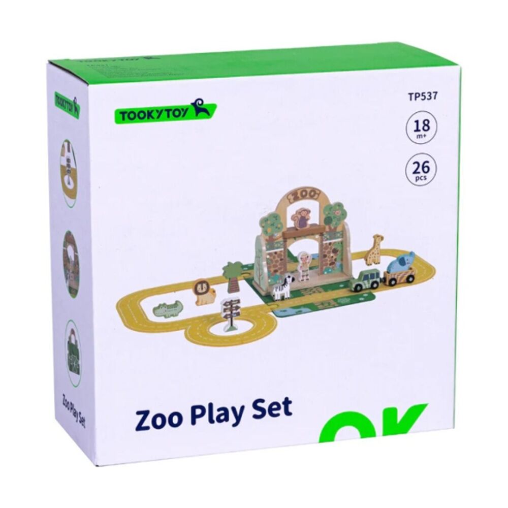Tooky Toy Felt Zoo Play Portable Wooden Toddler/Kids Playset Age 18m+ Tooky Toy — image 5