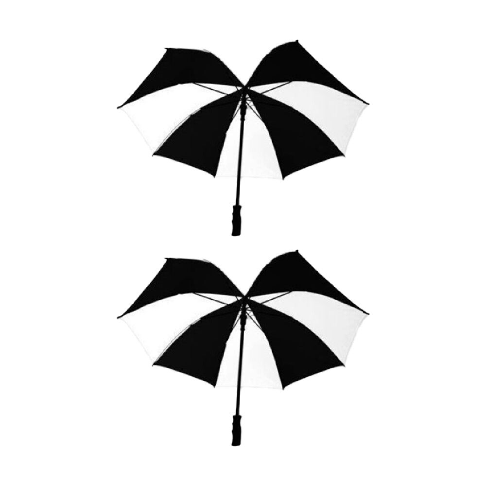 Braz Unisex Golf Auto Double Layer Canopy Umbrella 110cm Assrtd (2 Pack)