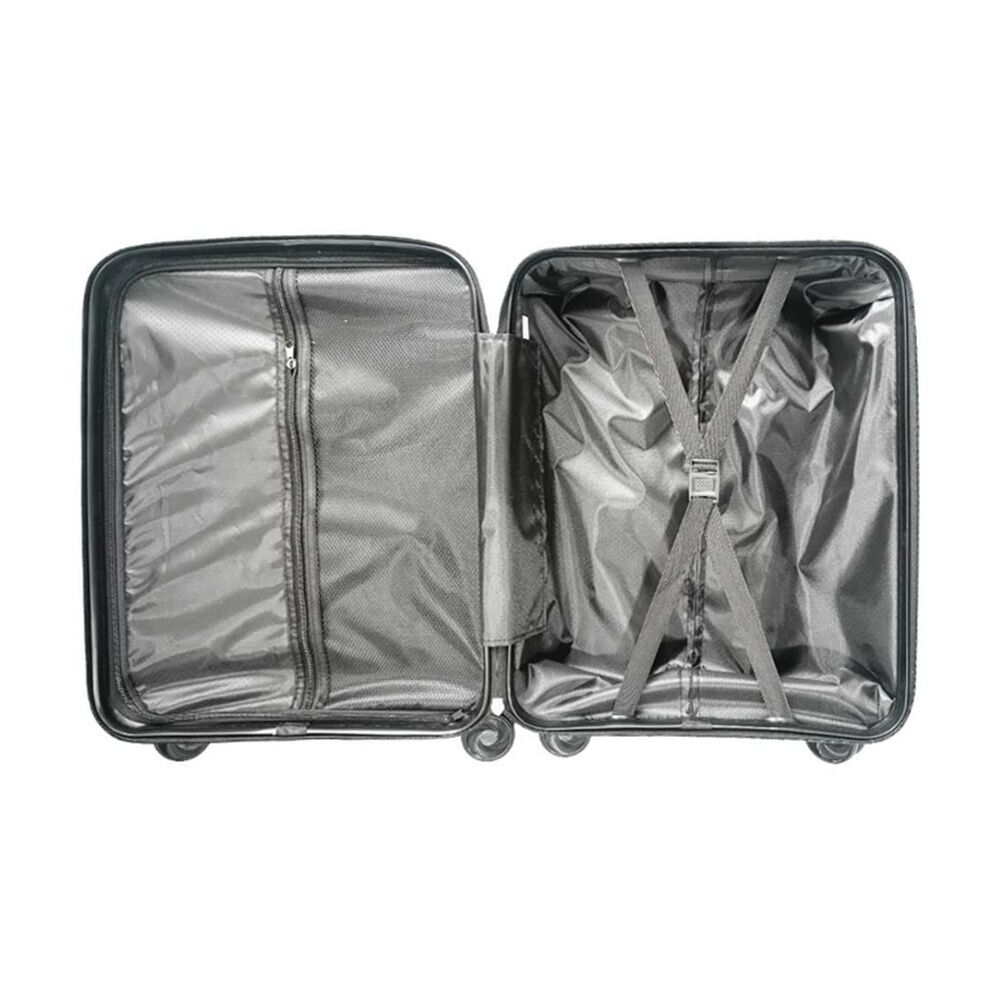 Braz Hard Shell 4 Spinner Wheels Travel Luggage Suitcase Set Dark Grey (3 Pieces) — image 4