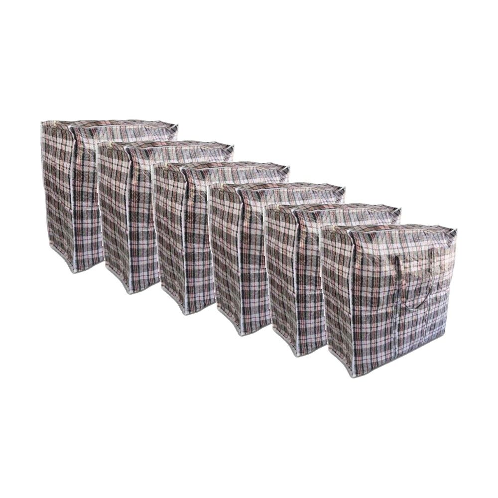 Braz Striped Home Organiser Storage Bag w/ Handle 60x60x30cm (6 Pack)