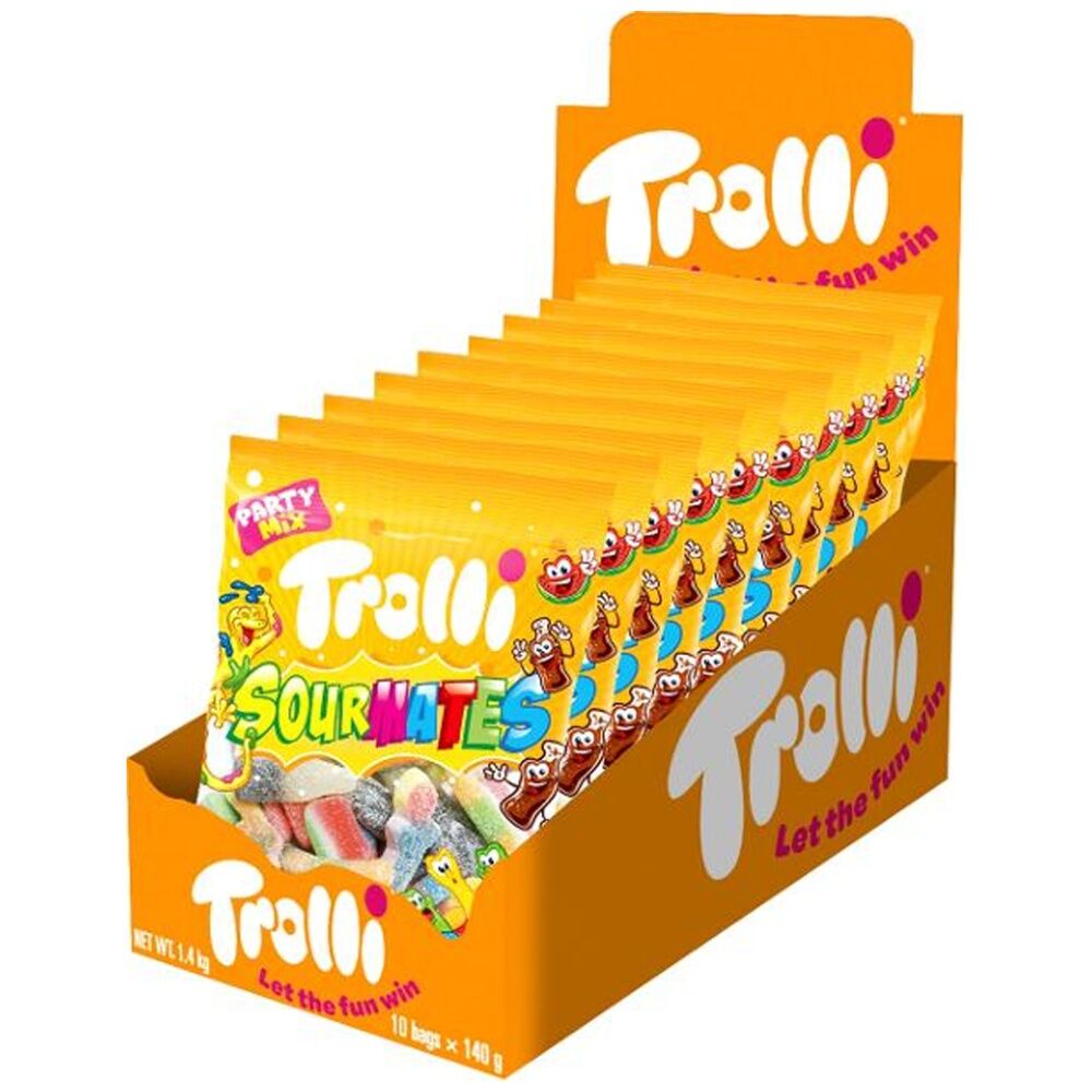 Trolli Sour Mates 140g Fruit Flavour Chewy Gummies/Lollies — image 3