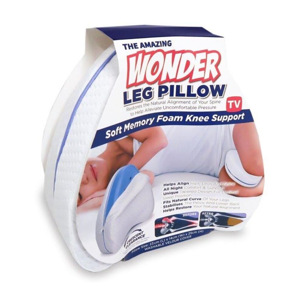 Astv The Amazing Wonder Memory Foam Leg & Knee Support Pillow White (4 Pack) — image 2