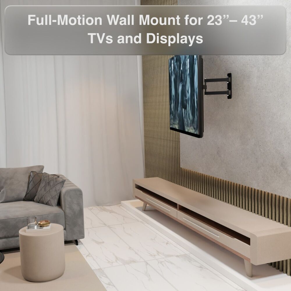 Laser Black Full Motion Adjustable TV Wall Mount For 23-42 Inch TVs — image 2