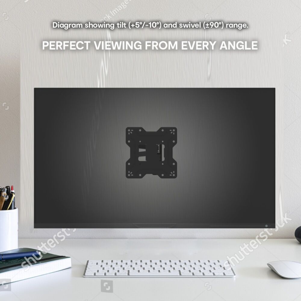 Laser Black Full Motion Adjustable TV Wall Mount For 23-42 Inch TVs — image 6