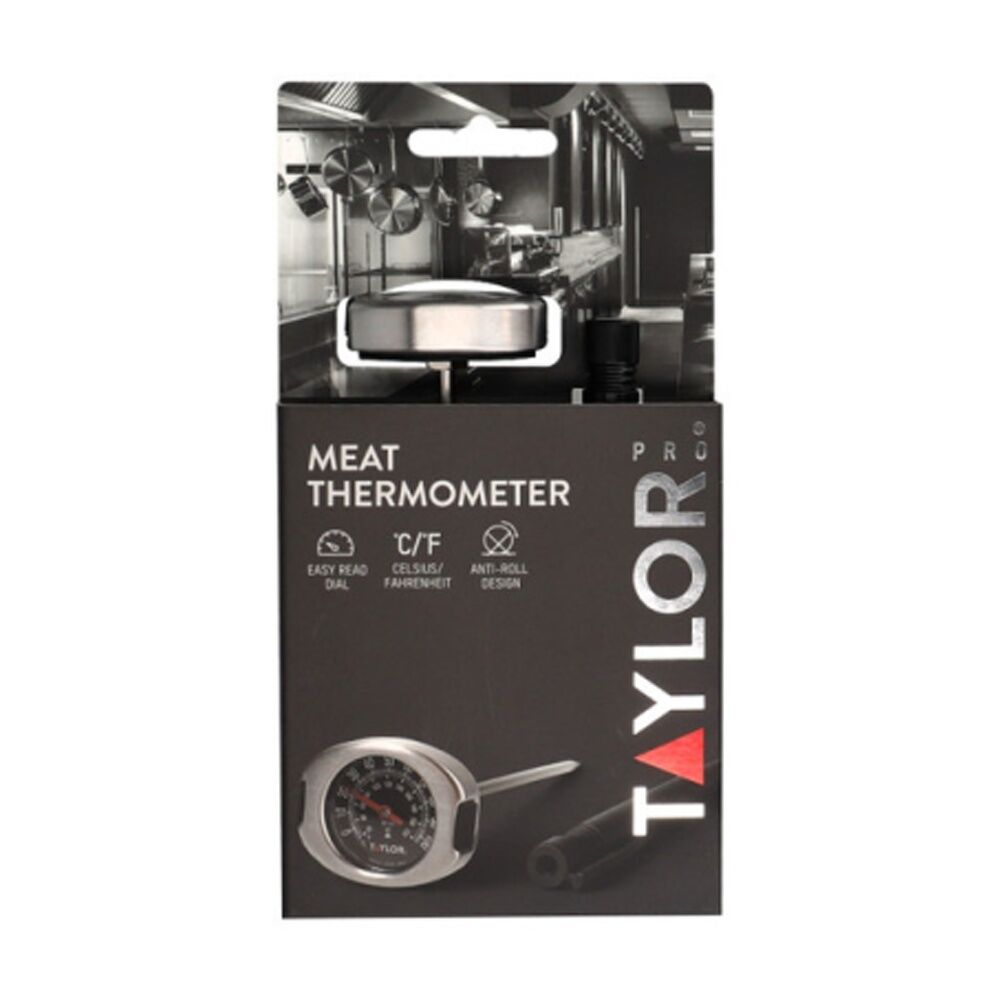 Taylor 15.5x4.5x3.5cm Stainless Steel Silicone Grip Pro Meat Thermometer — image 2