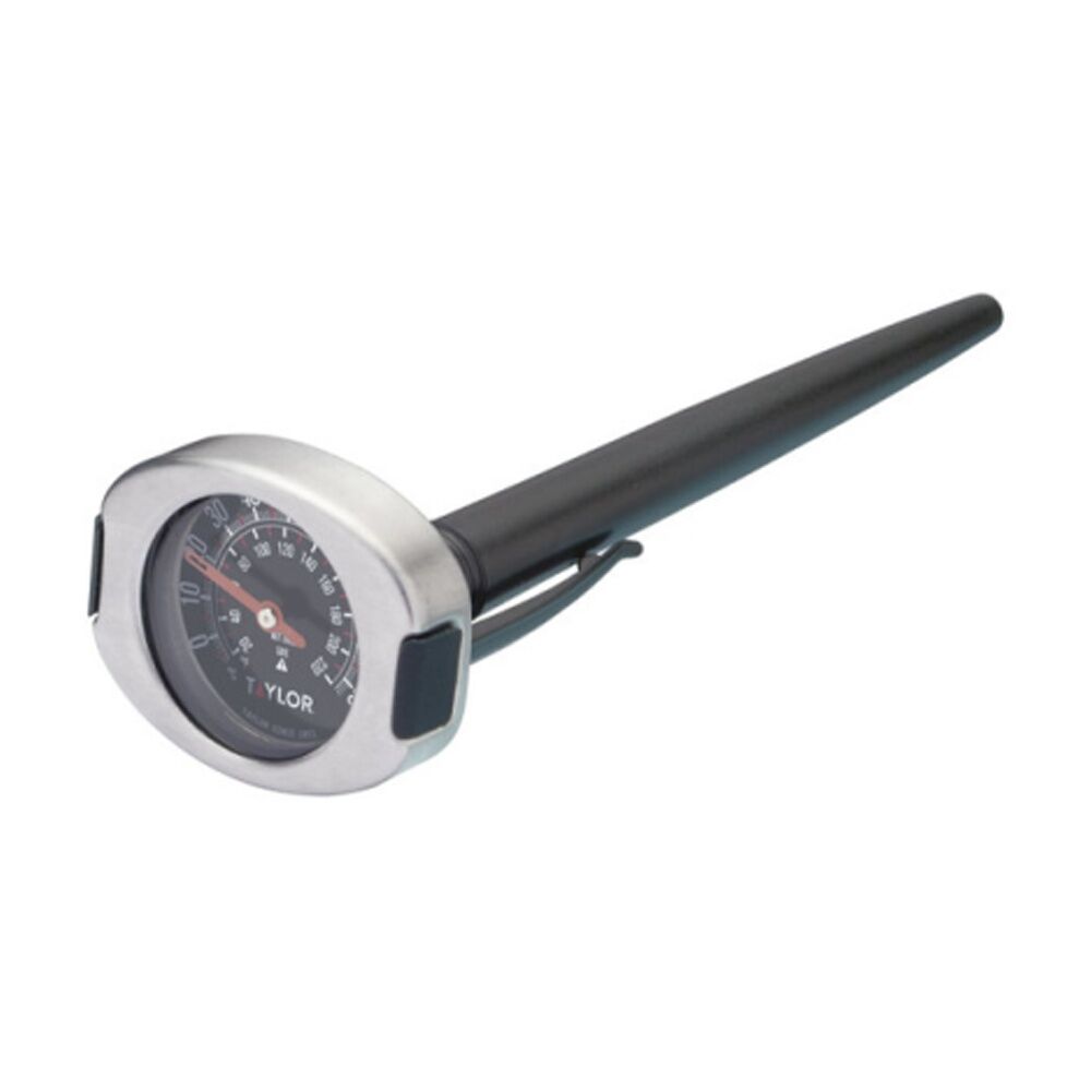 Taylor 15.5x4.5x3.5cm Stainless Steel Silicone Grip Pro Meat Thermometer