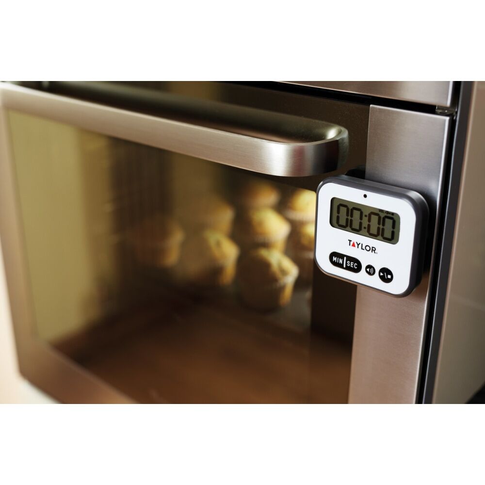 Taylor Pro Super Loud Digital Kitchen Timer w/ Light Alert 5x7.5x8.5cm (2 Pack) — image 4