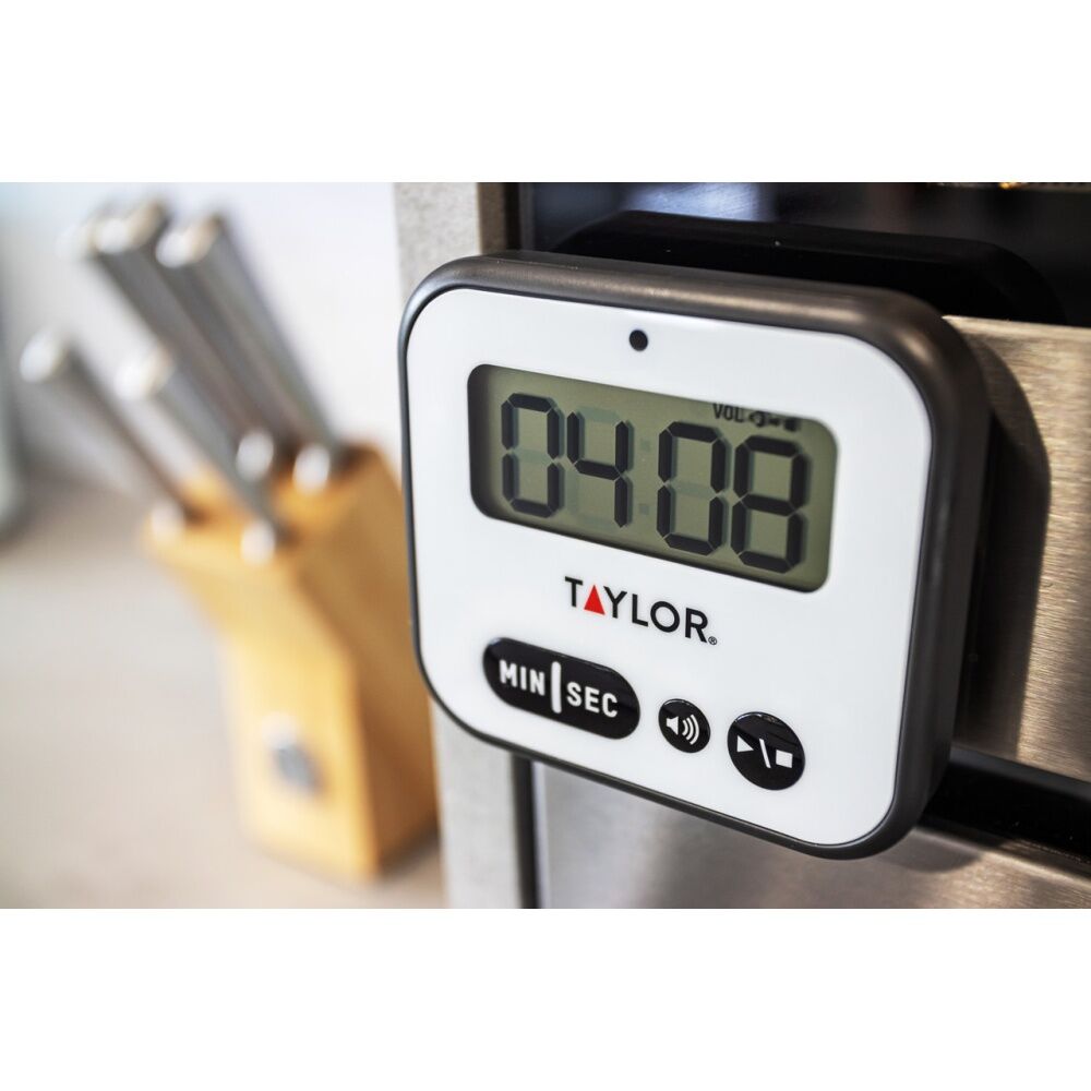 Taylor Pro Super Loud Digital Kitchen Timer w/ Light Alert 5x7.5x8.5cm (2 Pack) — image 7