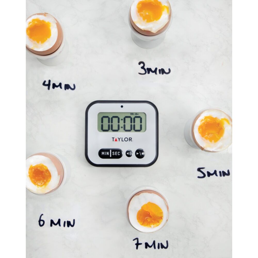 Taylor 5x7.5x8.5cm Pro Super Loud Plastic Digital Kitchen Timer w/ Light Alert — image 4