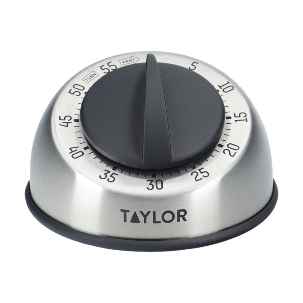 Taylor Stainless Steel Pro Wind Up Dial Classic 60 Minute Kitchen Timer — image 5