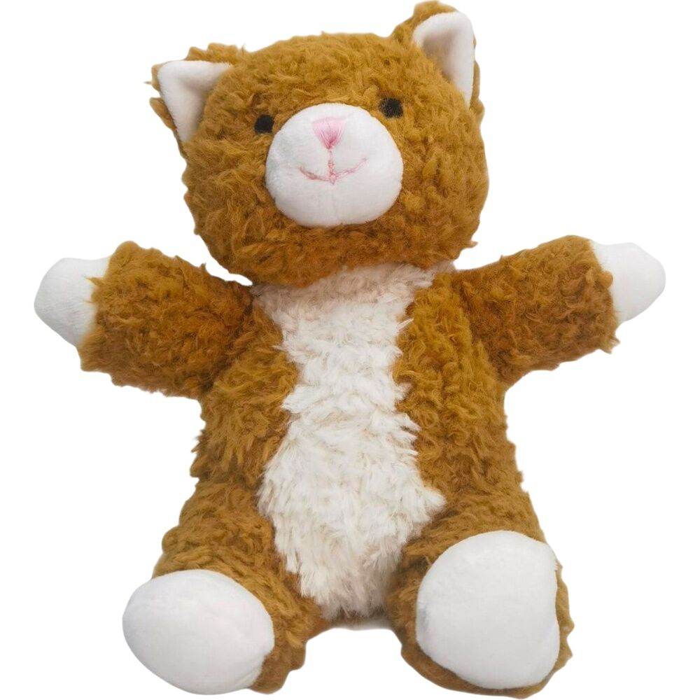 Urban Products 18cm Curly Cat Ginger Kids Cuddly Plush Soft Toy