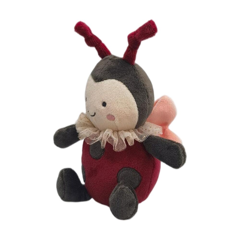 Urban Products Ladybug Rattle Red/Black Kids Plush Soft Toy 17cm (2 Pack) — image 3