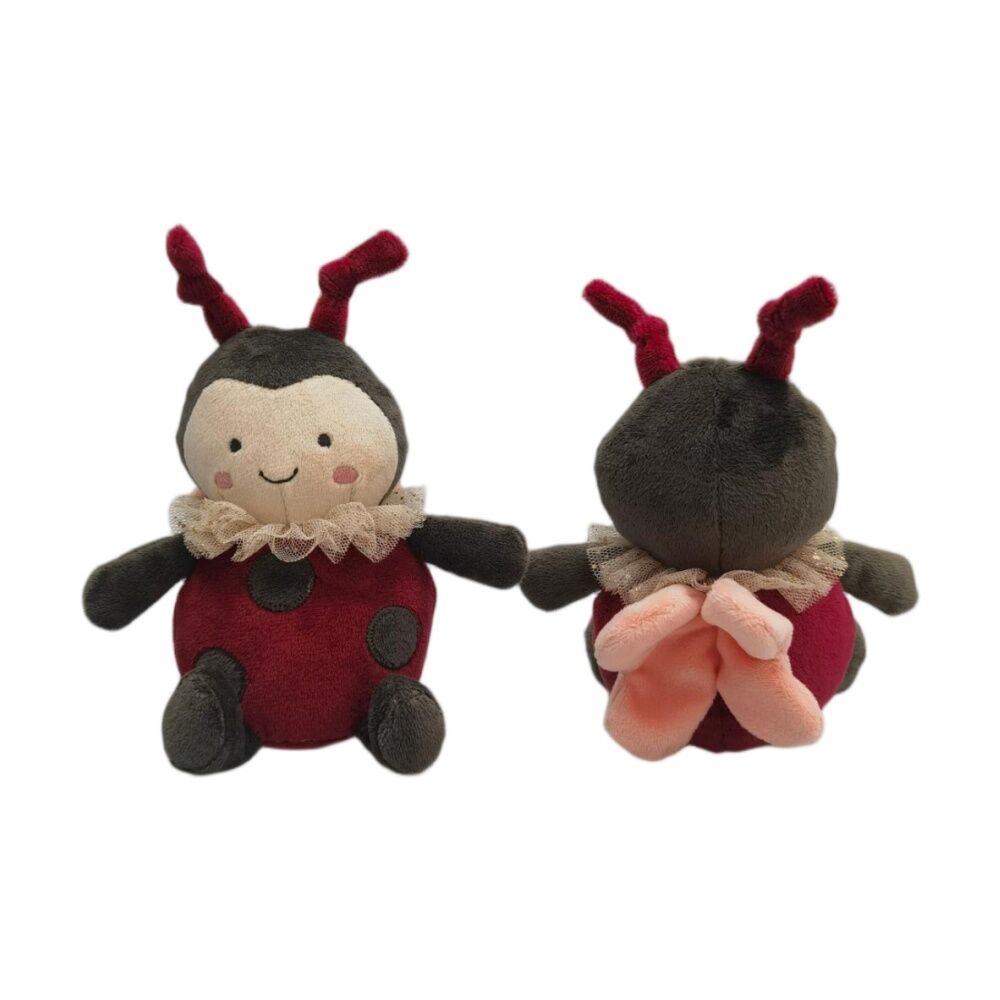 Urban Products Ladybug Rattle Red/Black Kids Plush Soft Toy 17cm (2 Pack) — image 4