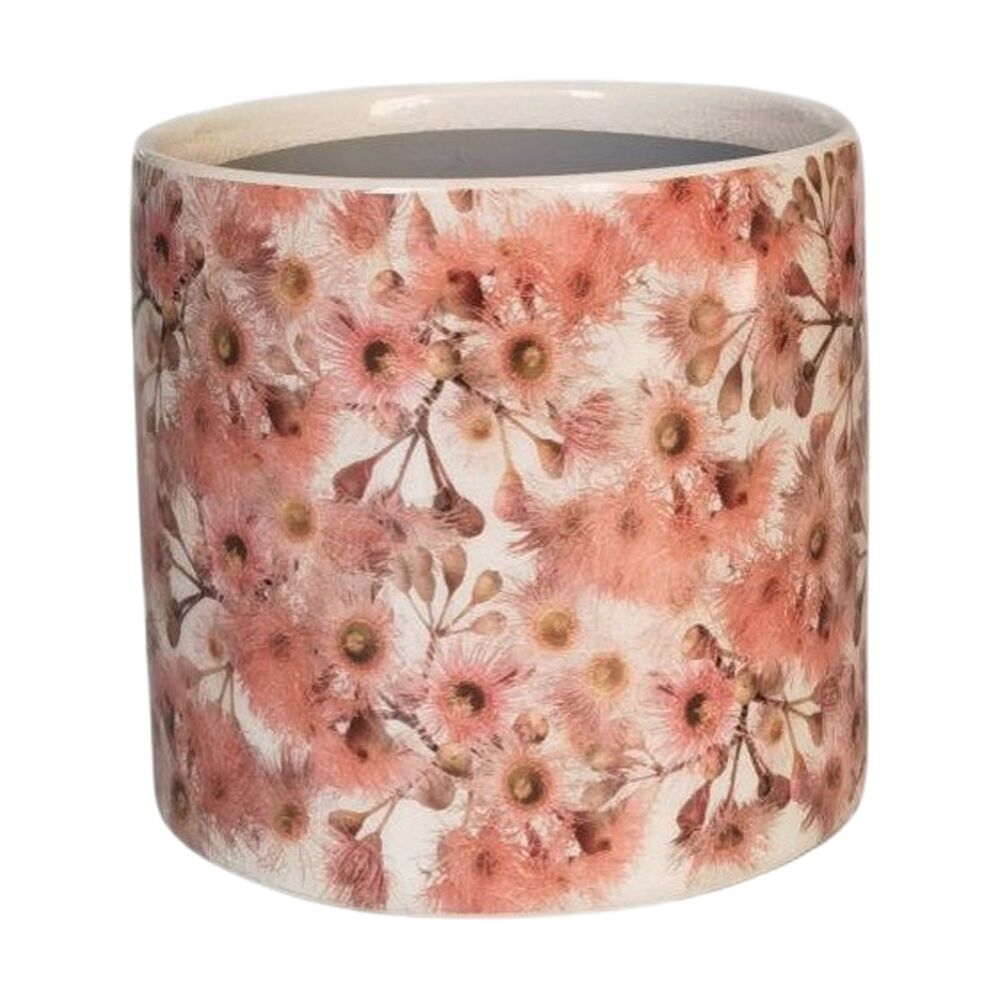 Urban Products 14cm Flowering Gum Planter Pink Ceramic Decorative Pot