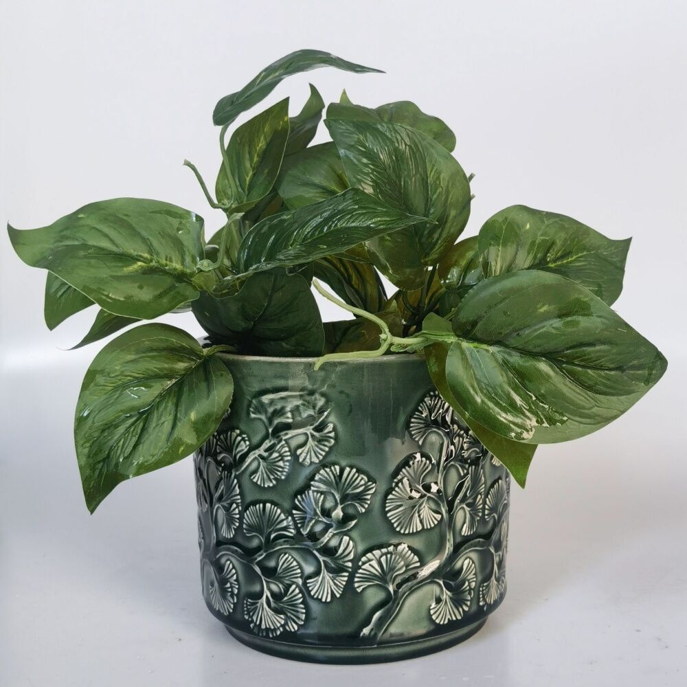 Urban Products Hakone Planter Green Decorative Ceramic Pot 17cm (2 Pack) — image 4