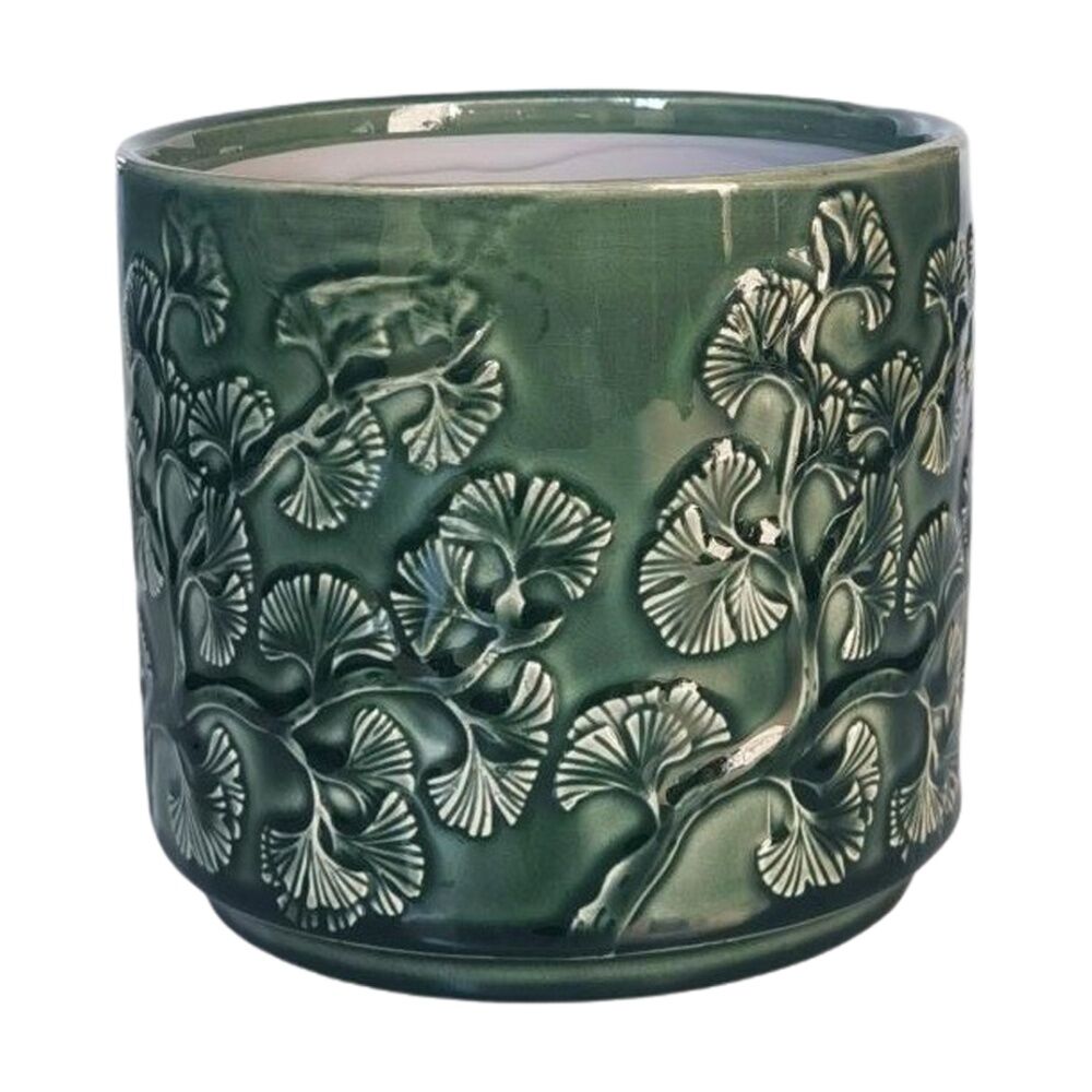 Urban Products Hakone Planter Green Decorative Ceramic Pot 17cm (2 Pack) — image 2